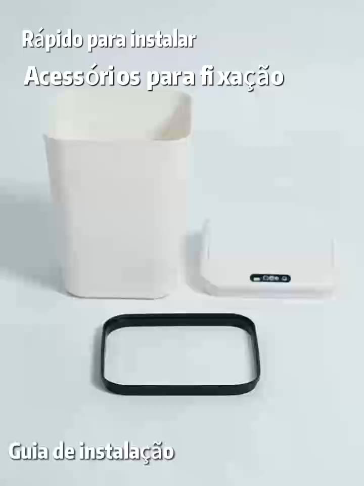 Lixeira Sensor Automática Inteligente de Banheiro Cozinha Escritório Capacidade 16 Litros